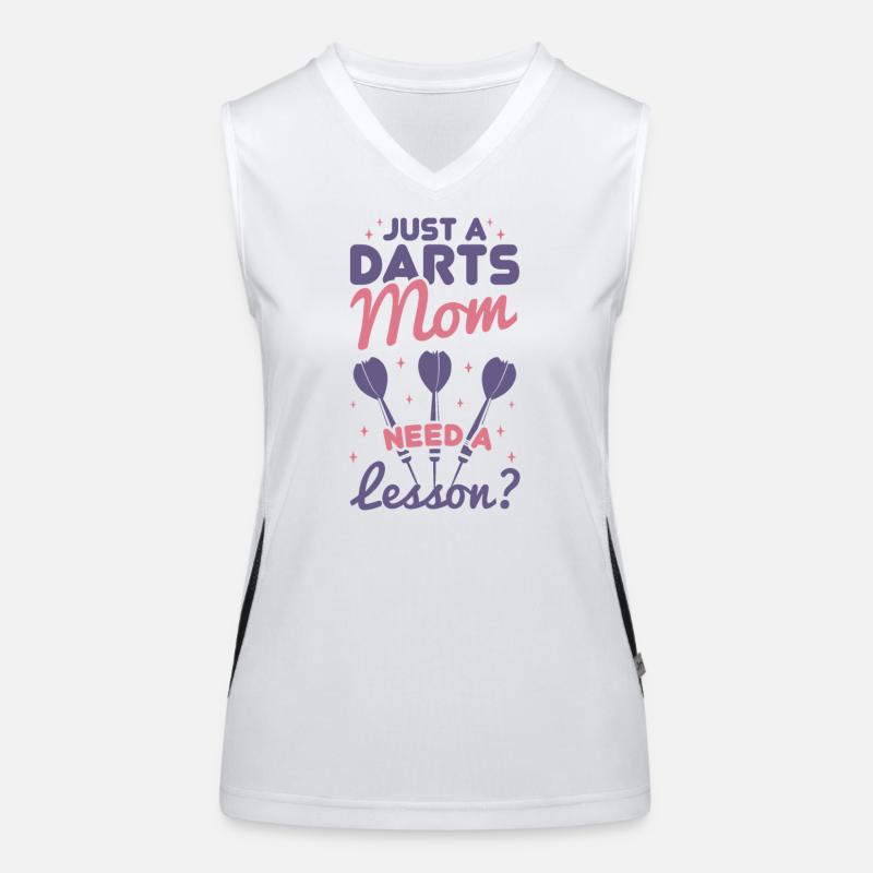 Mère joueuse de fléchettes Débardeur respirant contrasté Femme