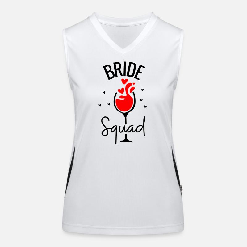 Bride Squad Bachelorette Party Women's Functional Contrast Tank Top