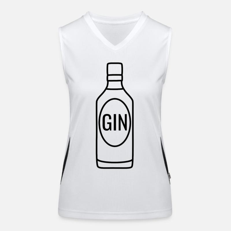 Bouteille de gin Débardeur respirant contrasté Femme