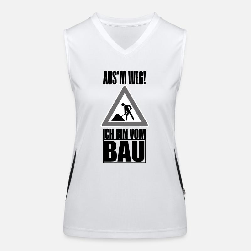 Craftsmen on construction sites Women's Functional Contrast Tank Top