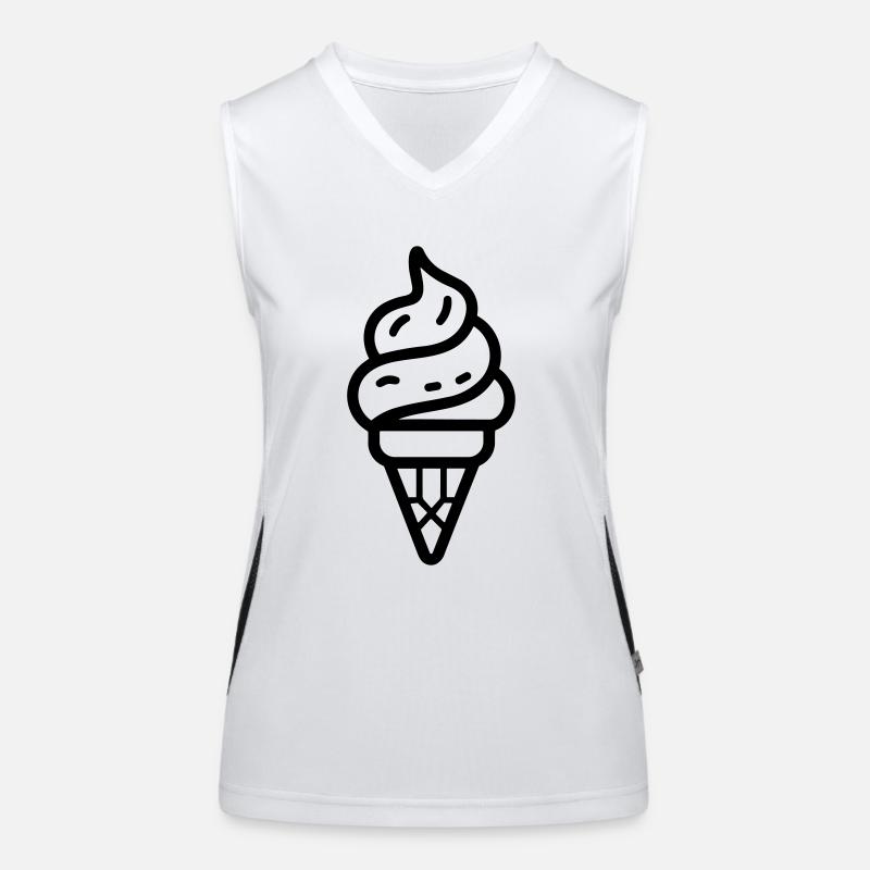 Glace Débardeur respirant contrasté Femme