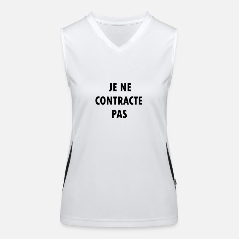Je ne contracte pas Débardeur respirant contrasté Femme