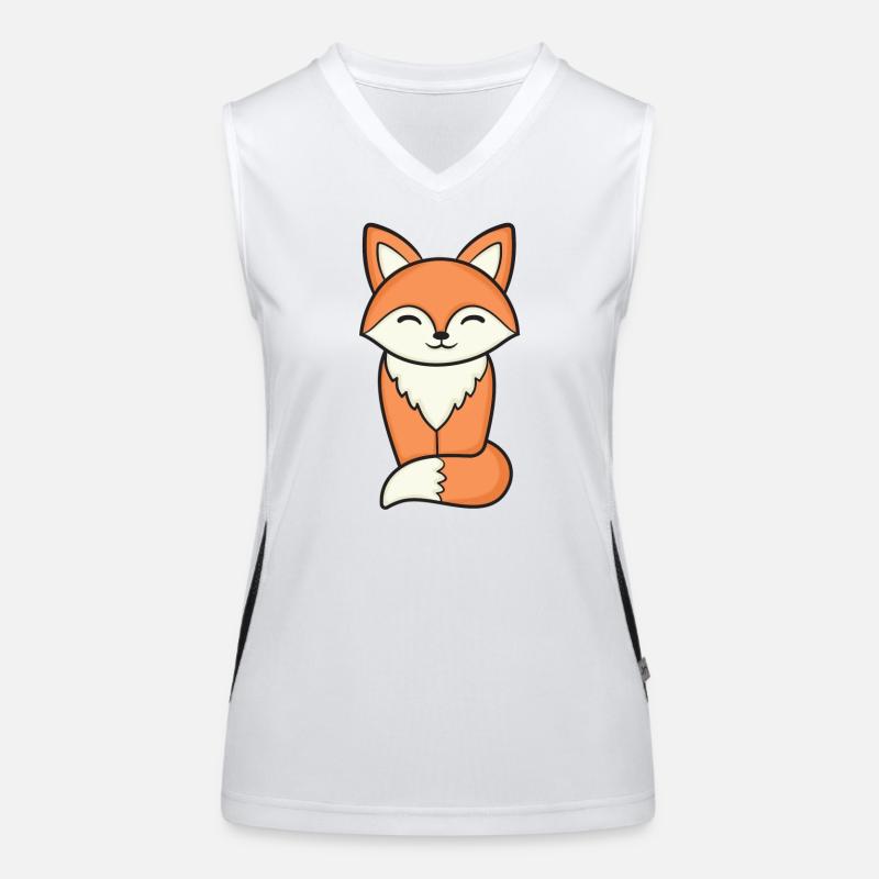 Fuchs Füchse Funktionelles Kontrast-Tank Top für Frauen
