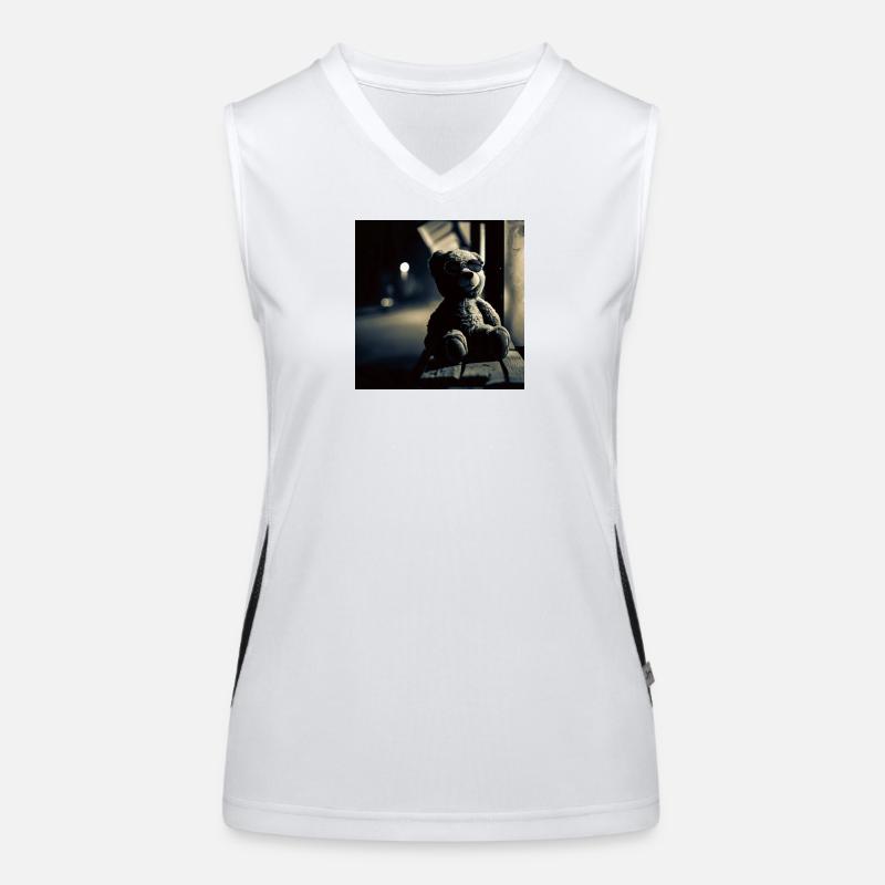 Teddy Noir Funktionelles Kontrast-Tank Top für Frauen