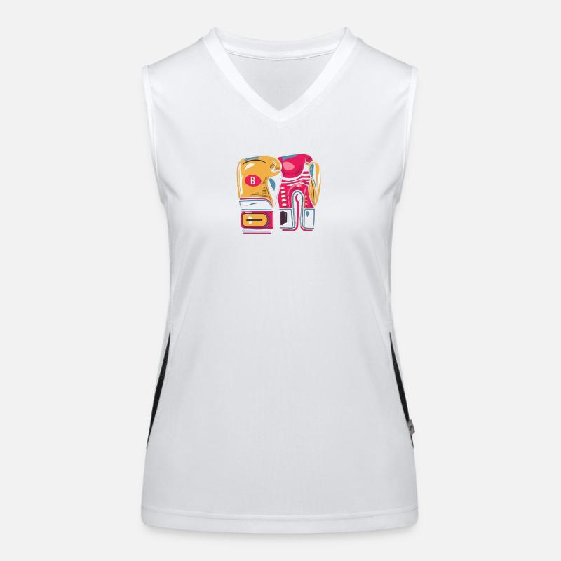 Vivid Boxhandschuh Duo Funktionelles Kontrast-Tank Top für Frauen