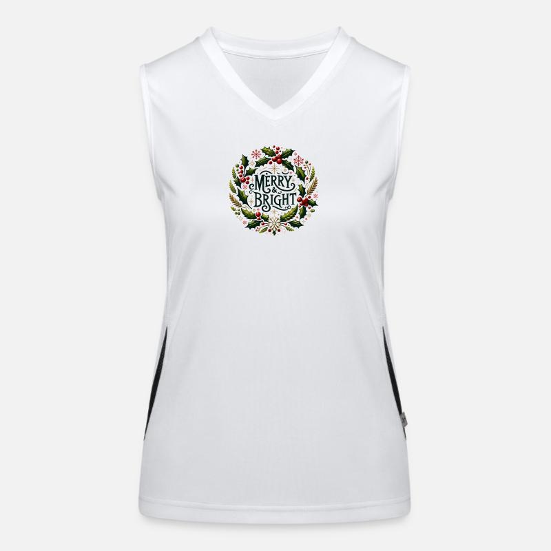 Merry & Bright Women's Functional Contrast Tank Top