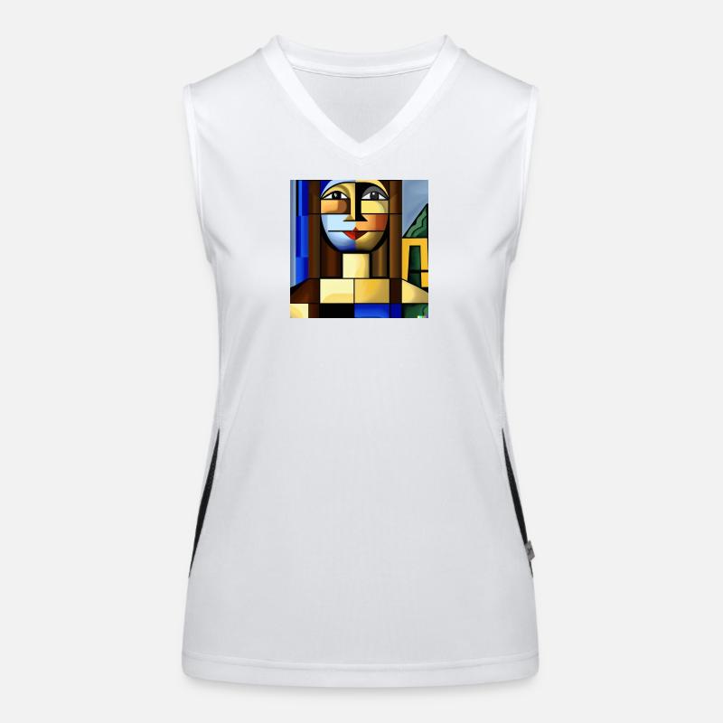 Mona Cube Women's Functional Contrast Tank Top