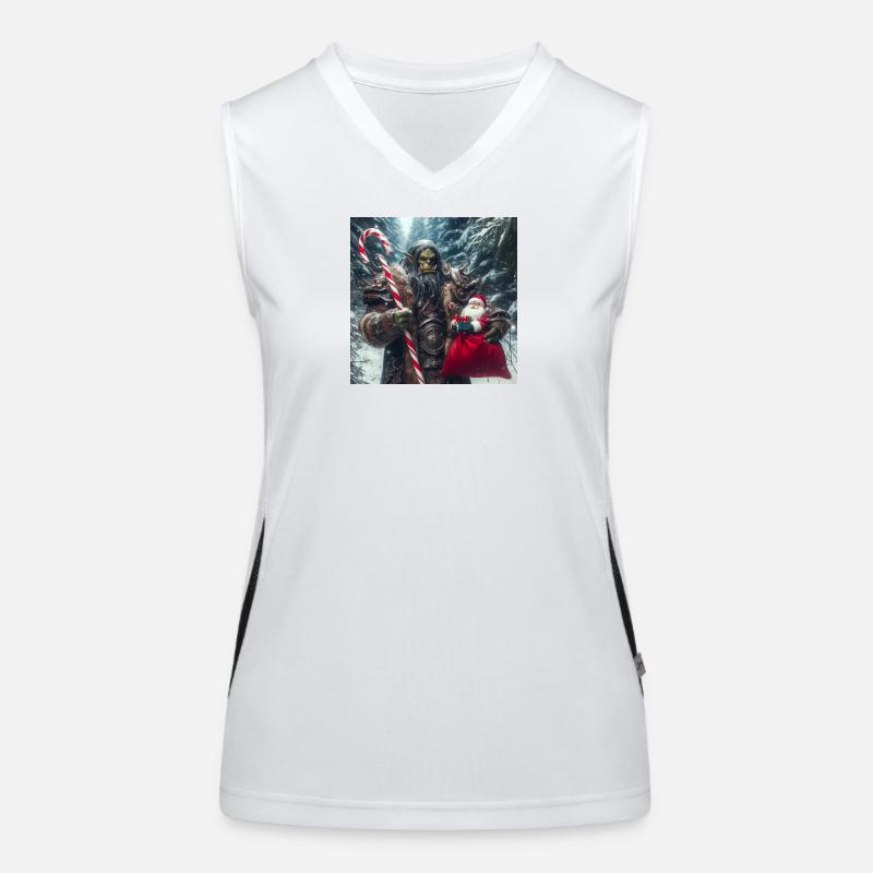 Orc Weihnachten 2 Funktionelles Kontrast-Tank Top für Frauen
