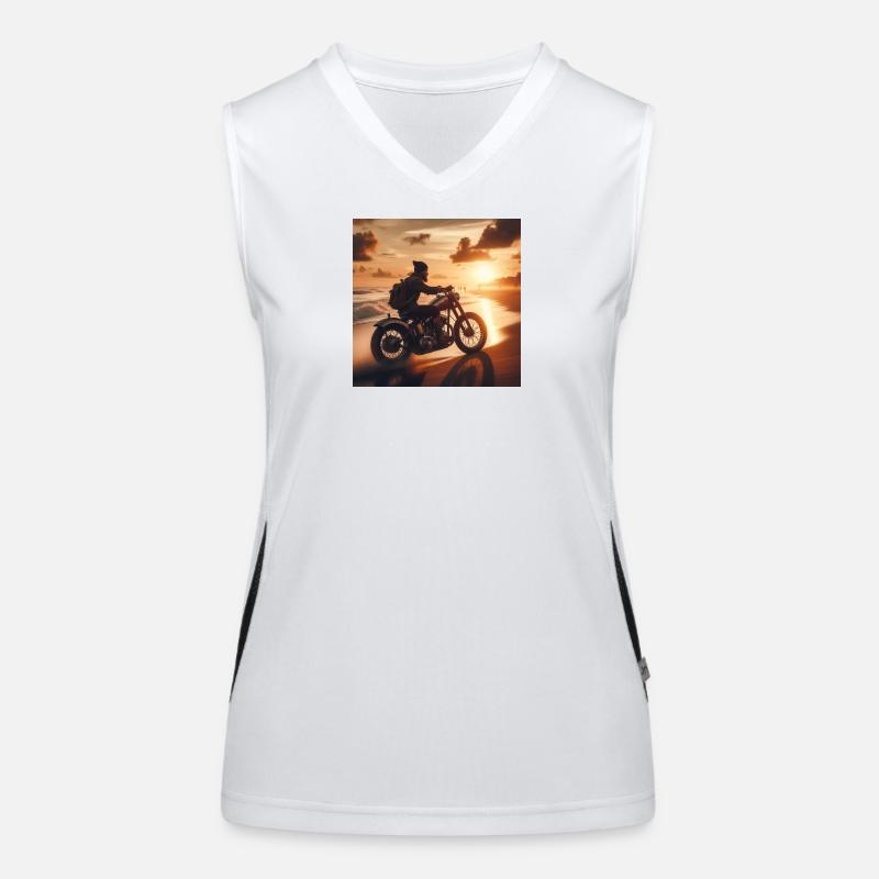 Moto Old Sunset 2 Débardeur respirant contrasté Femme