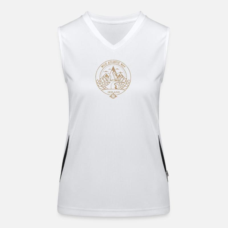 wild atlantic ireland Women's Functional Contrast Tank Top