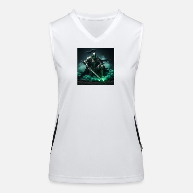 Geister-Ritter Funktionelles Kontrast-Tank Top für Frauen