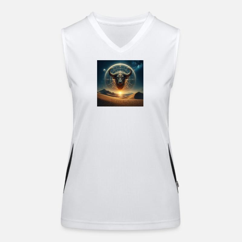STIER \ Tietkreiszeichen Funktionelles Kontrast-Tank Top für Frauen