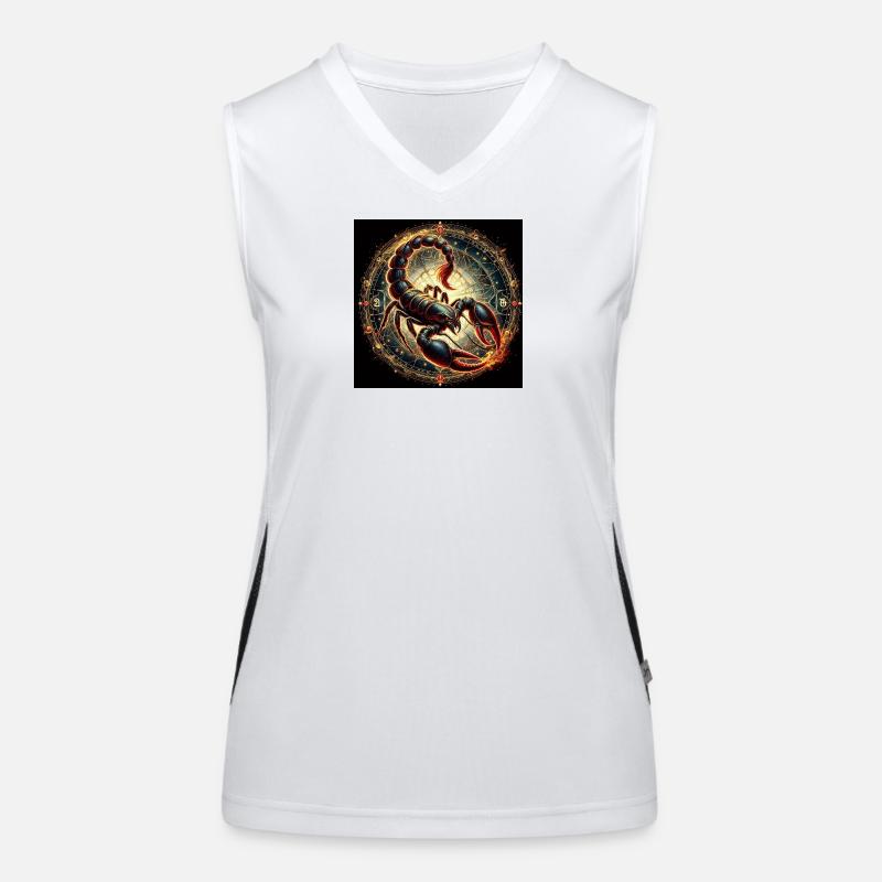 SCORPION \ Tierkreiszeichen Funktionelles Kontrast-Tank Top für Frauen