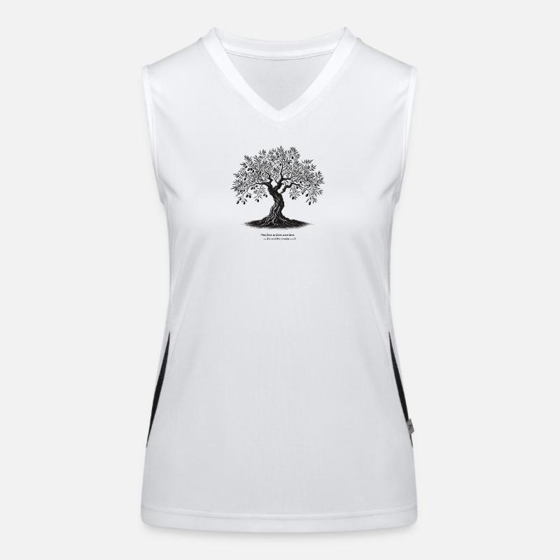 Olive tree Women's Functional Contrast Tank Top