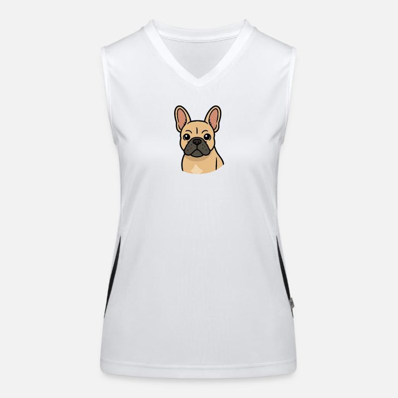 Bouledogue français Débardeur respirant contrasté Femme