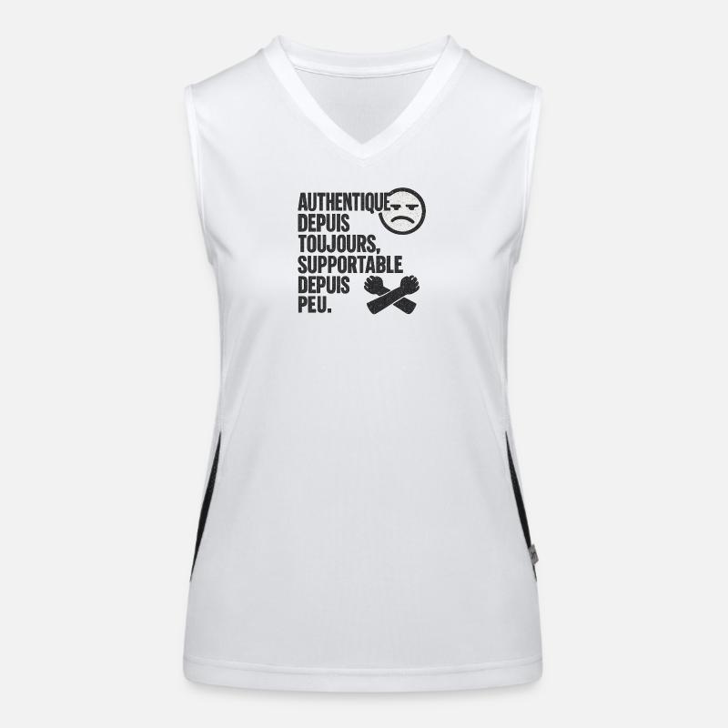 Authentisches Forever-Tee Funktionelles Kontrast-Tank Top für Frauen