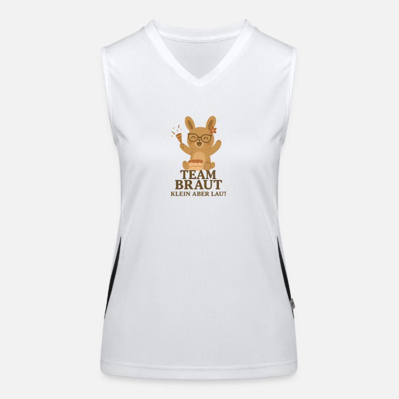 Team Braut Funktionelles Kontrast-Tank Top für Frauen