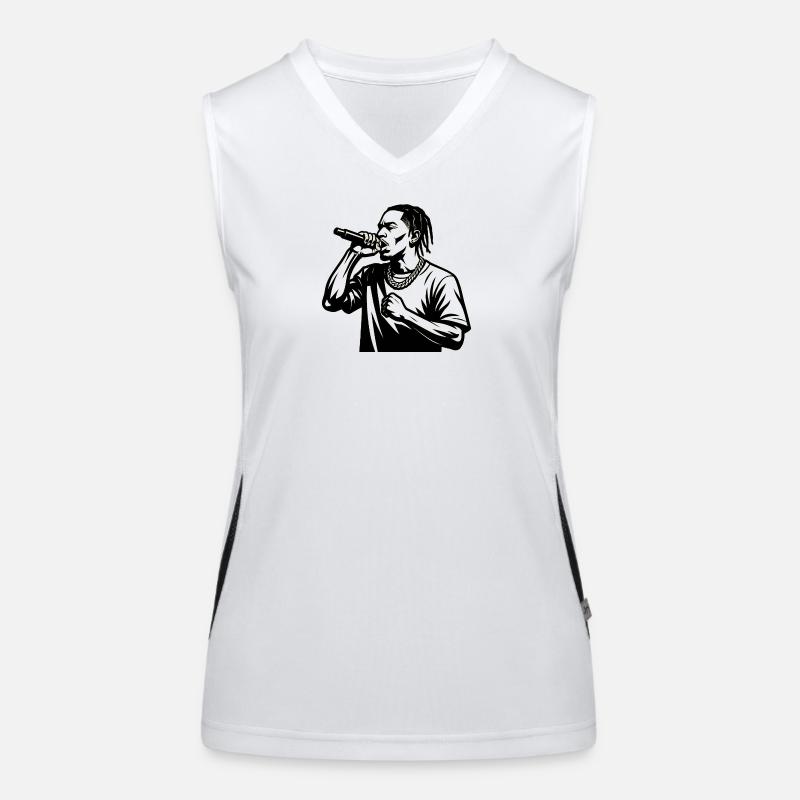 HipHop, rapper. Funktionelles Kontrast-Tank Top für Frauen