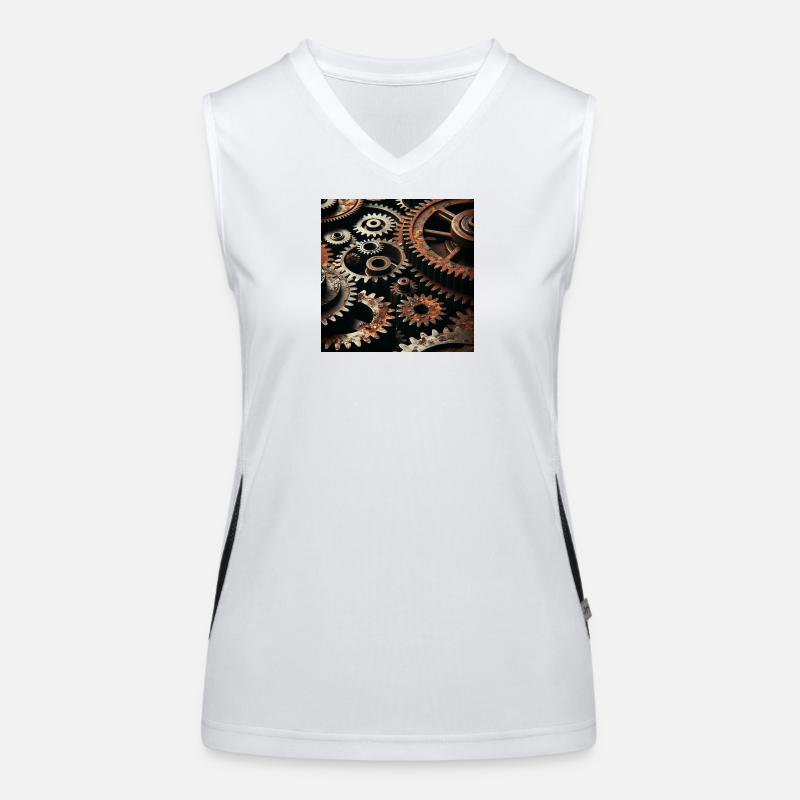 Conception d’engrenages mécaniques Débardeur respirant contrasté Femme