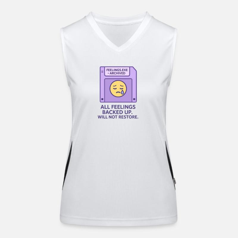 Fühle die Tränen Muster Deutsch Funktionelles Kontrast-Tank Top für Frauen