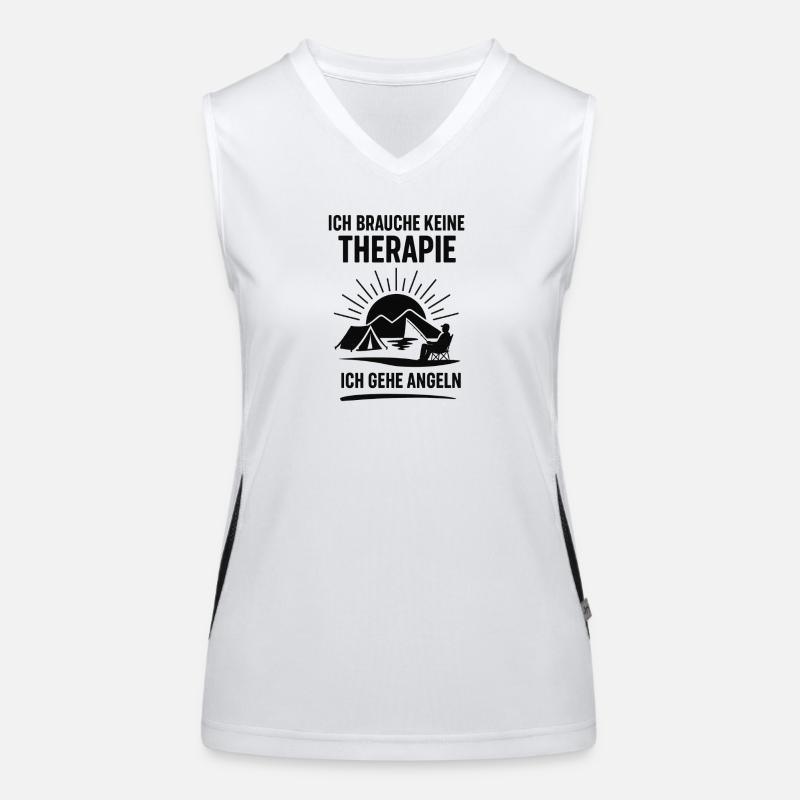 I don't need therapy fishing Women's Functional Contrast Tank Top