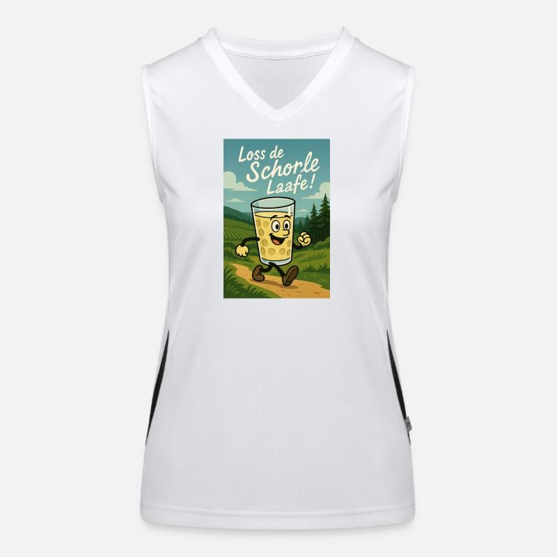 Loss de Schorle Laafe Funktionelles Kontrast-Tank Top für Frauen