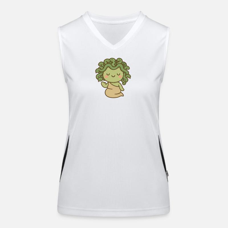 Mythological kawaii jellyfish Women's Functional Contrast Tank Top