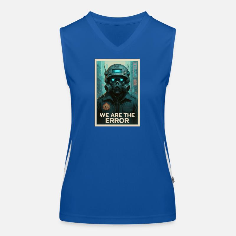 WIR SIND DER FEHLER Funktionelles Kontrast-Tank Top für Frauen