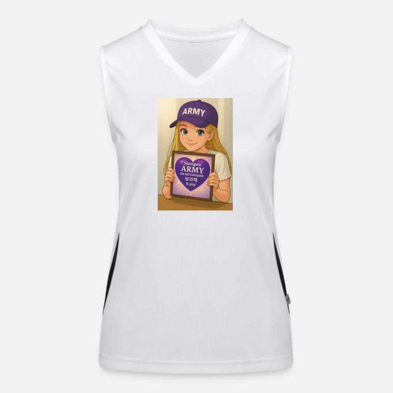 K-Pop-Fans der Armee Funktionelles Kontrast-Tank Top für Frauen