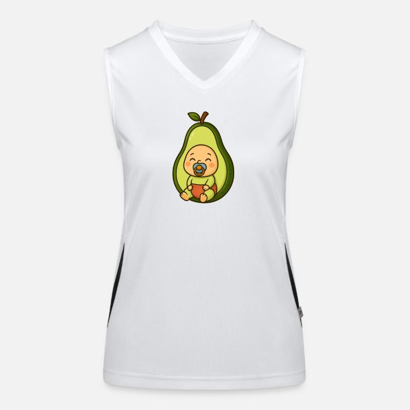 Mignon imprimé bébé avocat Débardeur respirant contrasté Femme
