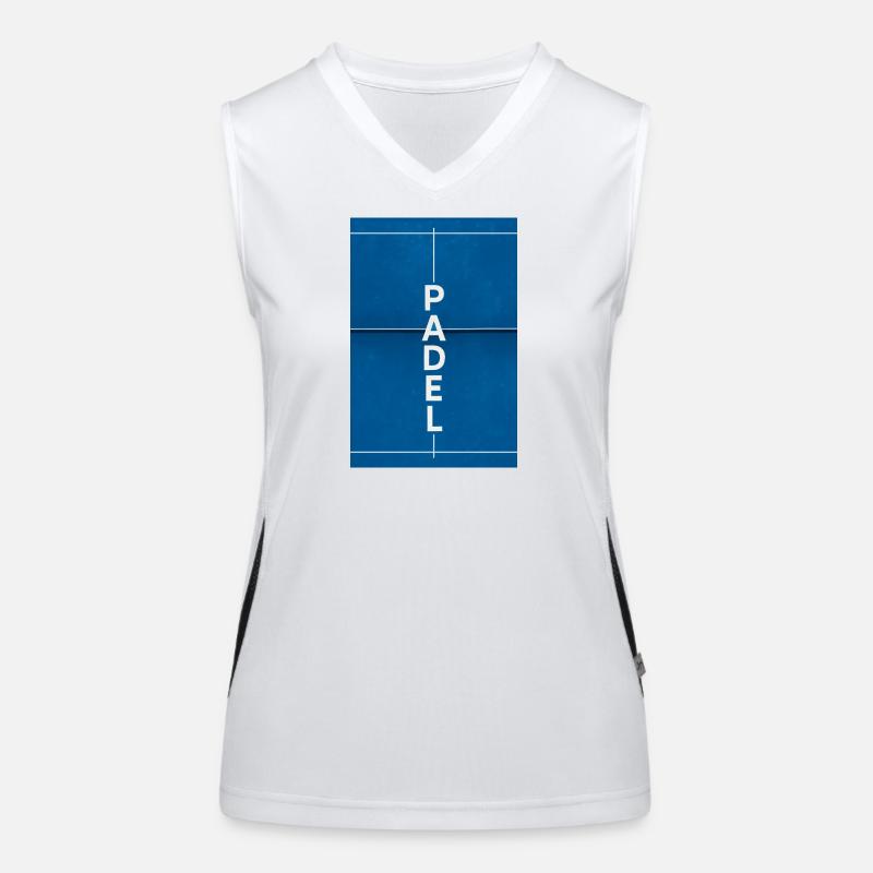 Padeltennis Funktionelles Kontrast-Tank Top für Frauen
