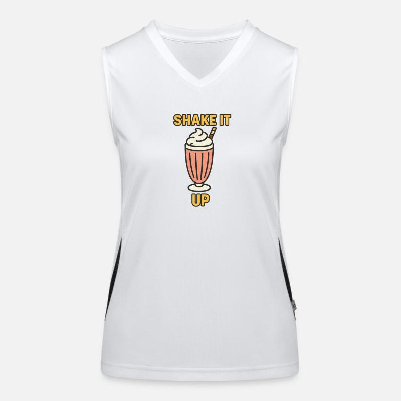 Shake it up Motivational Design Women's Functional Contrast Tank Top