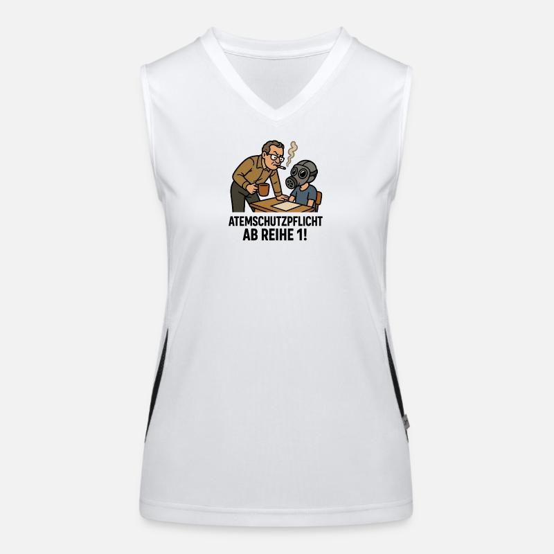 Teacher Coffee Cigarettes Bad Breath Women's Functional Contrast Tank Top