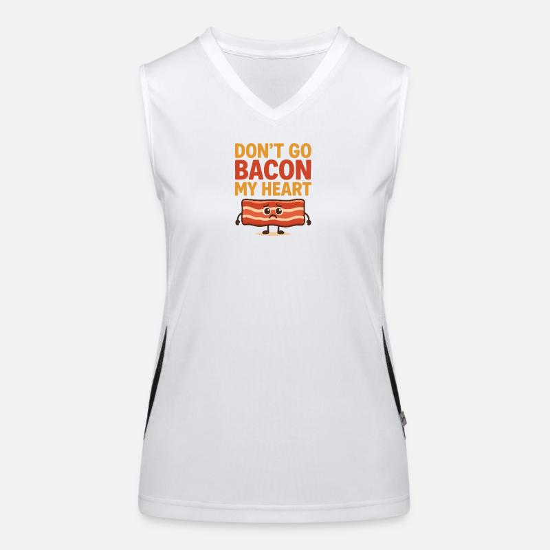 Dont go Bacon my hearth Women's Functional Contrast Tank Top