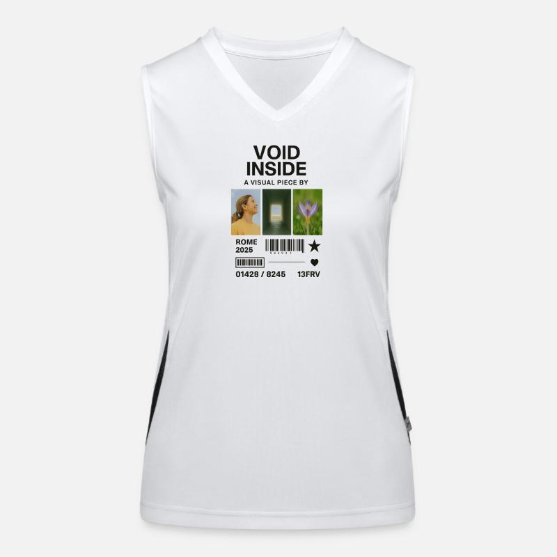 Inner Void: Collage Light Flower Funktionelles Kontrast-Tank Top für Frauen