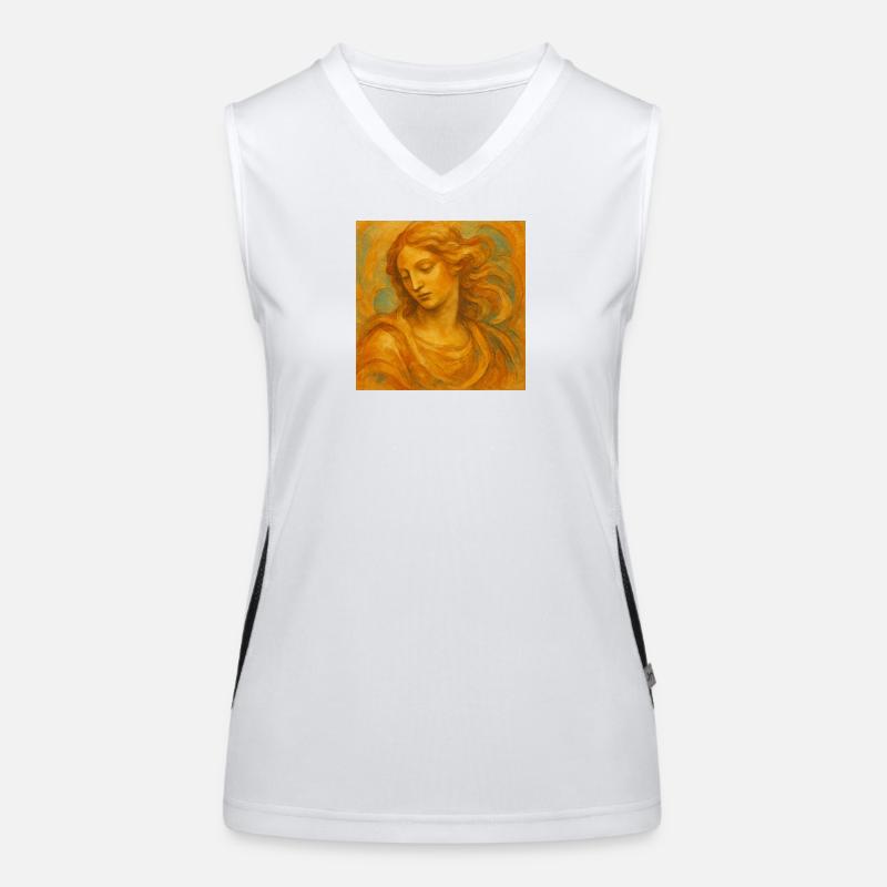 Portrait doré de la Renaissance Débardeur respirant contrasté Femme