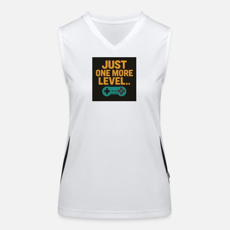 Gaming Motivation Spruch mit Controller Funktionelles Kontrast-Tank Top für Frauen