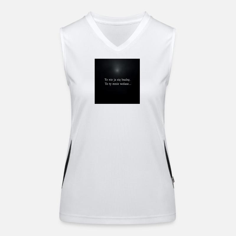 Ich wache nicht auf – du rufst mich Funktionelles Kontrast-Tank Top für Frauen