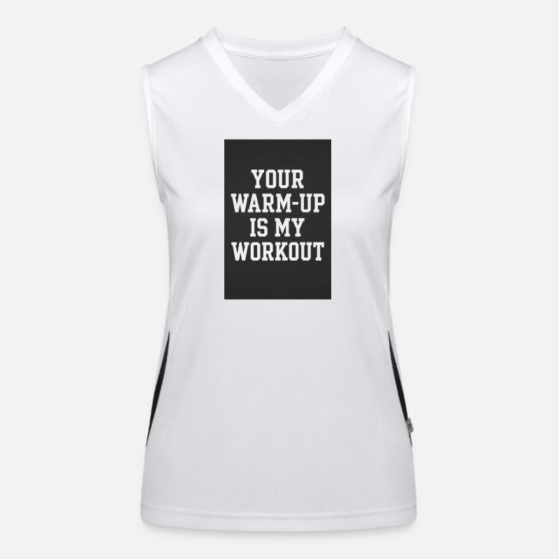Motivational Phrase Workout Women's Functional Contrast Tank Top