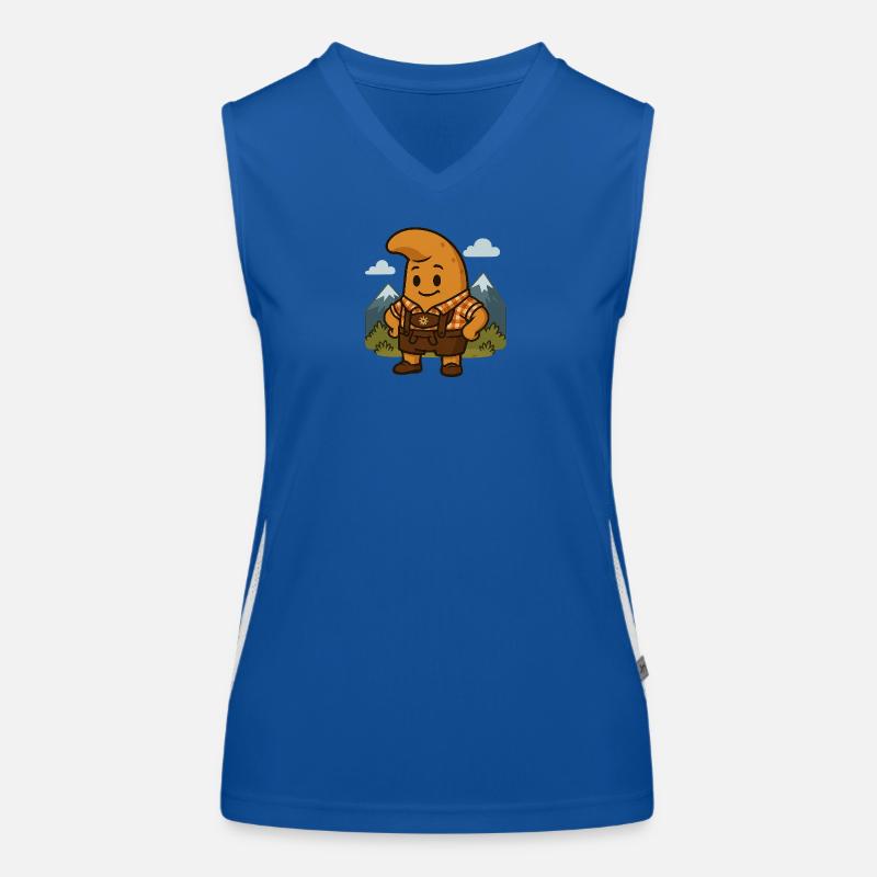 Lederhosen Kipferl Funktionelles Kontrast-Tank Top für Frauen