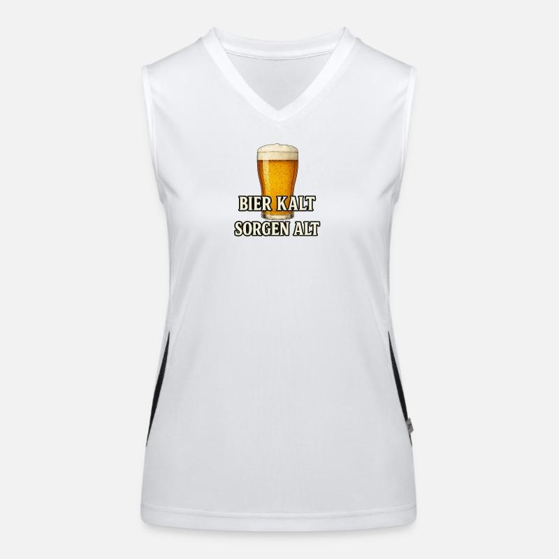 Conception de citation de bière fraîche Débardeur respirant contrasté Femme