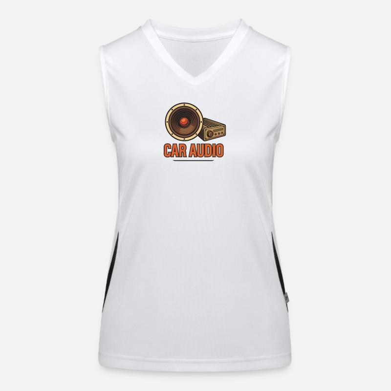 Car audio concept Women's Functional Contrast Tank Top
