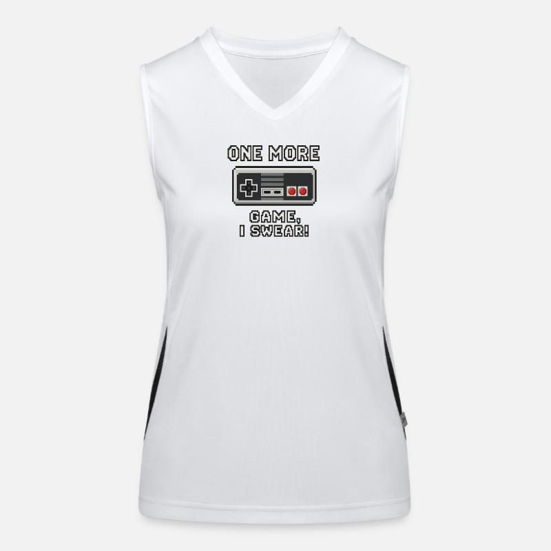 Conception de citation de jeu rétro Débardeur respirant contrasté Femme