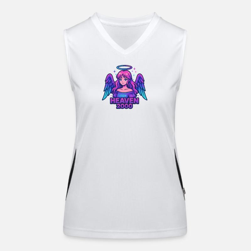 Celestial Angel Design Women's Functional Contrast Tank Top