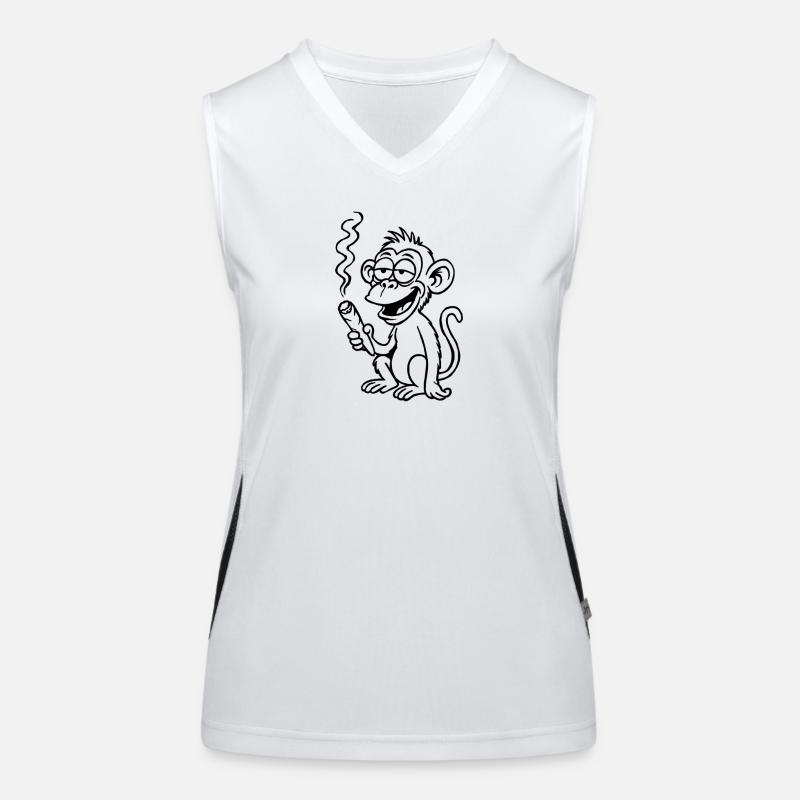 Le singe vise un peu différemment Débardeur respirant contrasté Femme