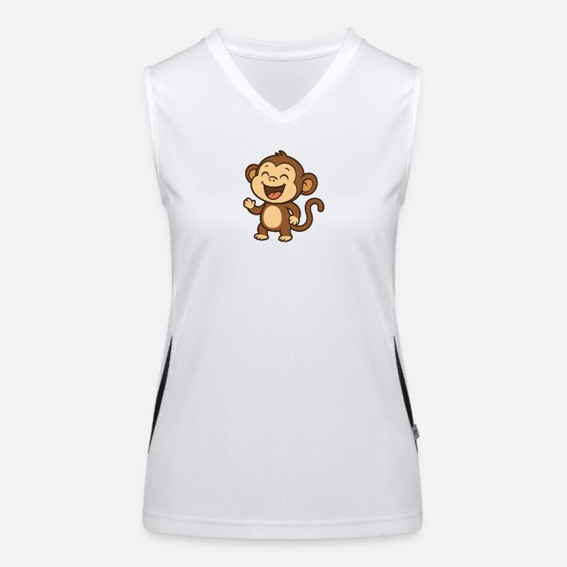 Lachender_Affee Débardeur respirant contrasté Femme