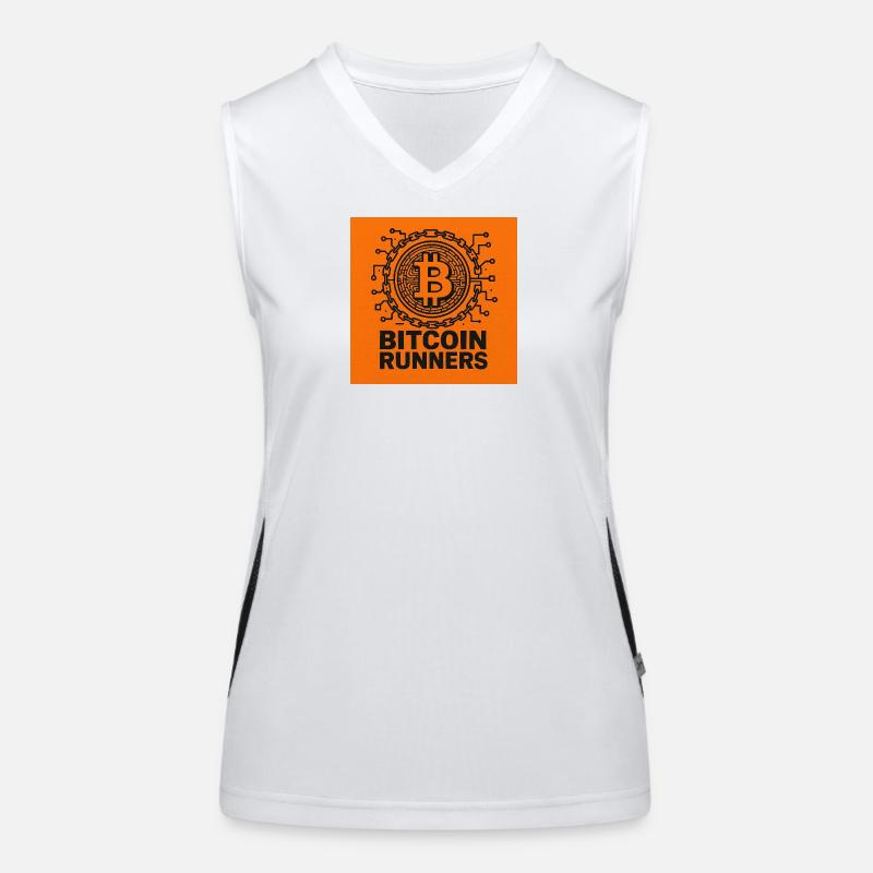 BITCOINRUNNERS Women's Functional Contrast Tank Top