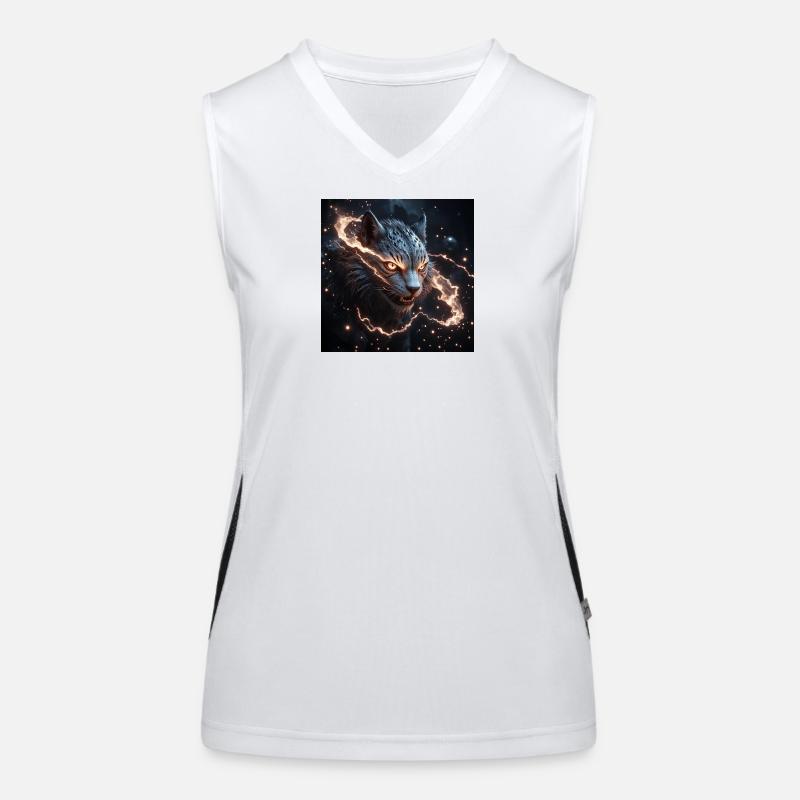 Electrifying Mythical Tiger Women's Functional Contrast Tank Top