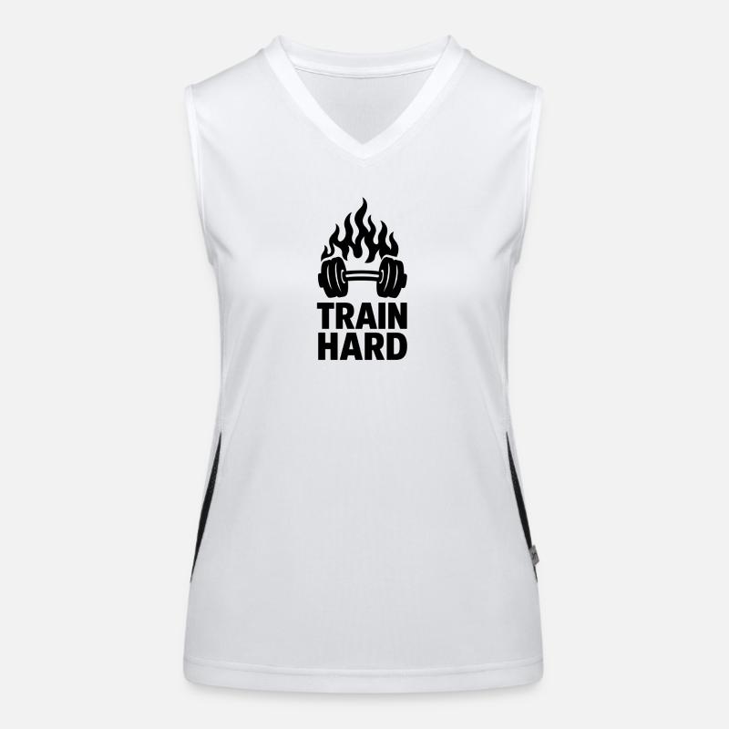 Fiery training motivation Women's Functional Contrast Tank Top