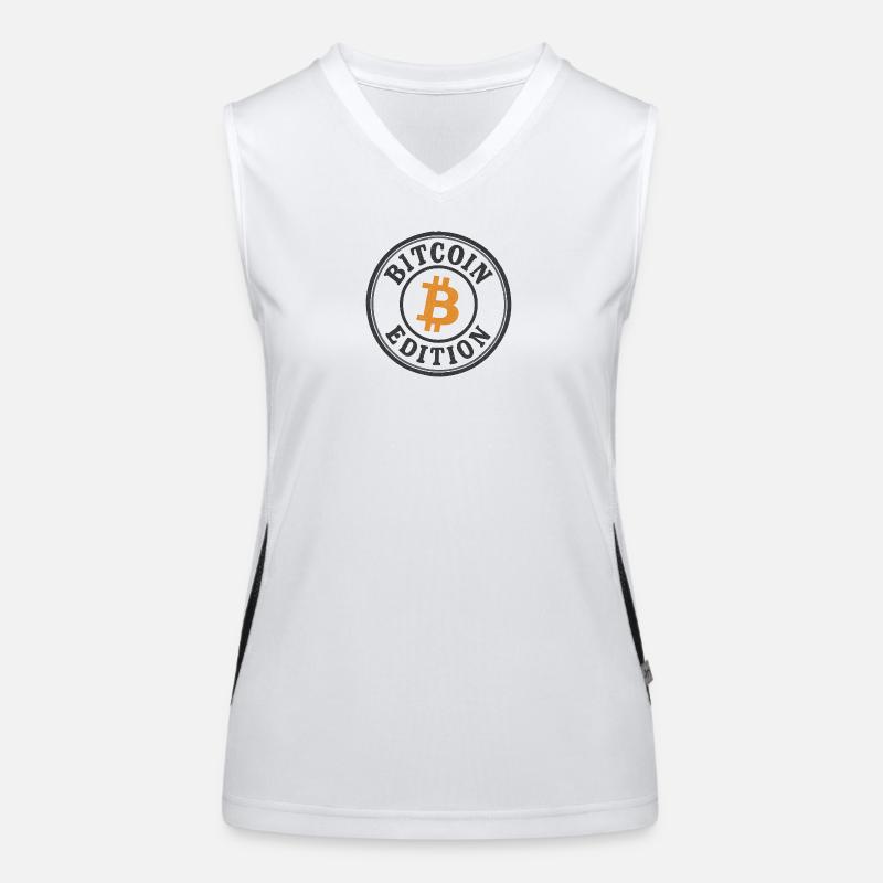 Bitcoin Edition Funktionelles Kontrast-Tank Top für Frauen